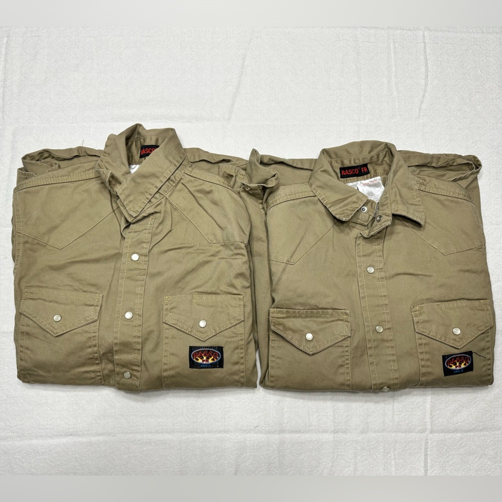 RASCO FR Shirt Men’s Size M Long Lot Of 2